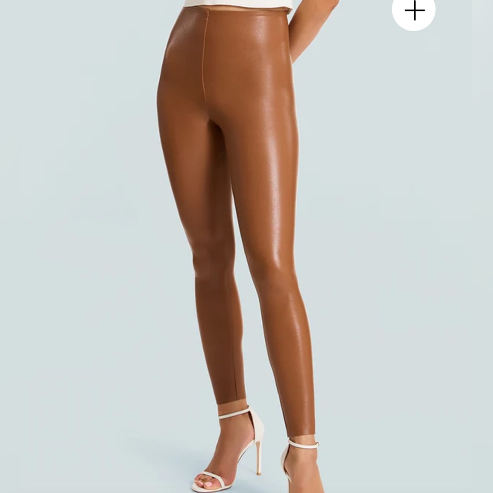 Commando Tan Faux Leather Leggings
